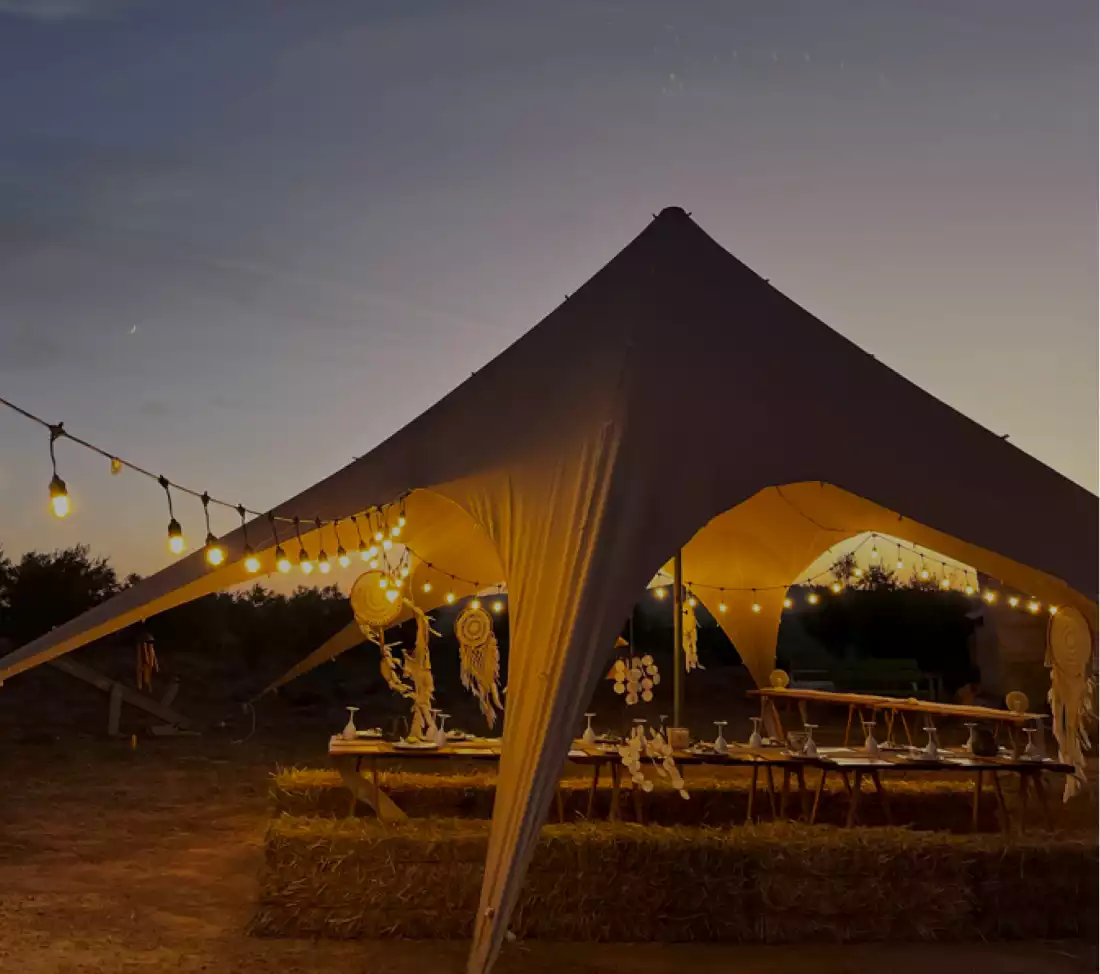 camping in the forest of tunisia